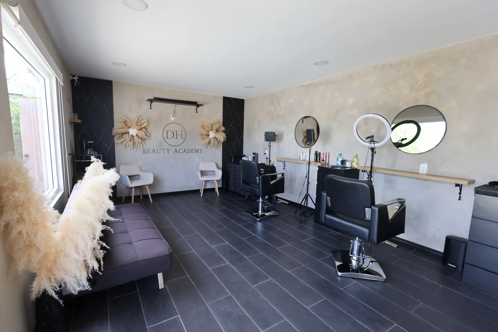 Inside the DH Beauty Academy studio